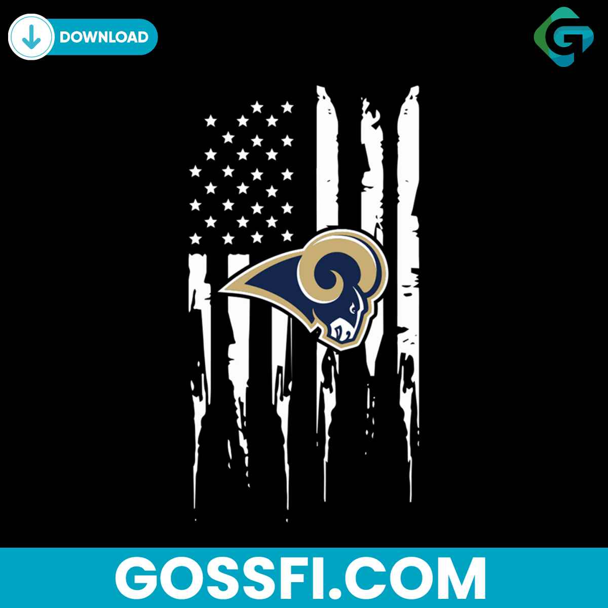 los-angeles-rams-flag-svg-cricut-digital-download