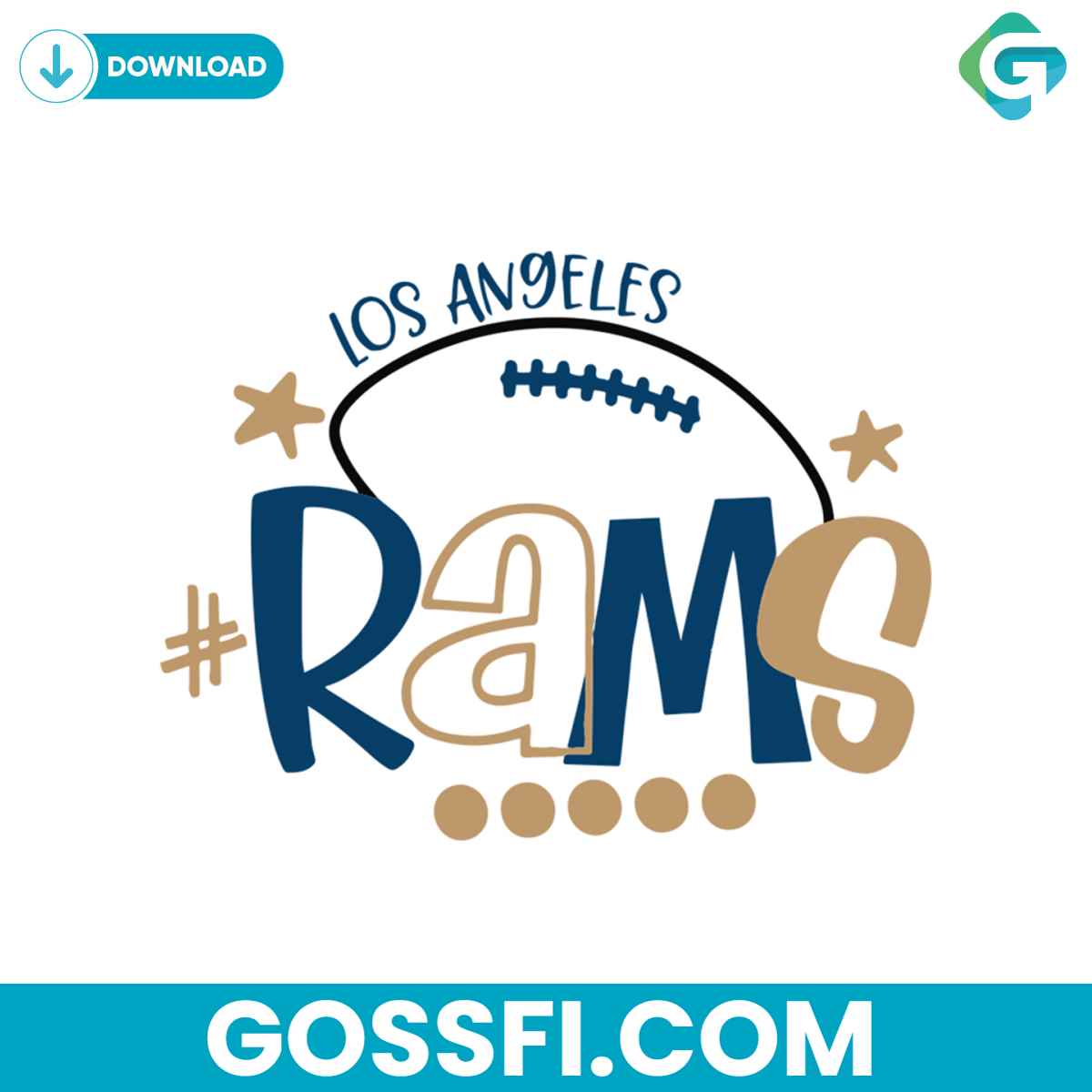 los-angeles-rams-football-svg-digital-download