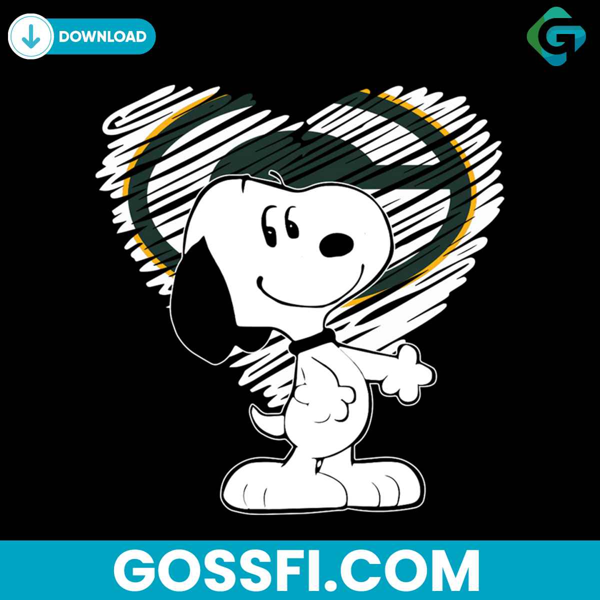snoopy-green-bay-packers-svg-digital-download