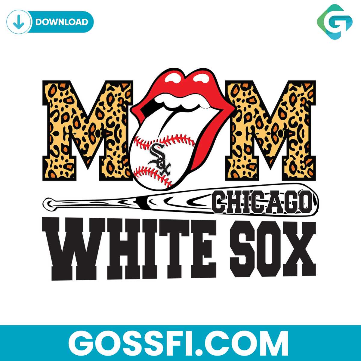 chicago-white-sox-mom-baseball-svg-digital-download