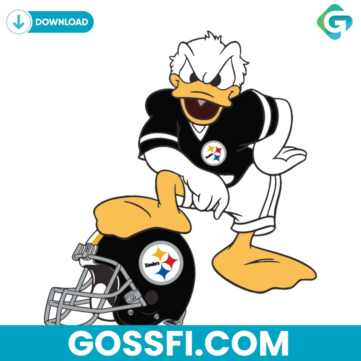 donald-duck-pittsburgh-steelers-svg