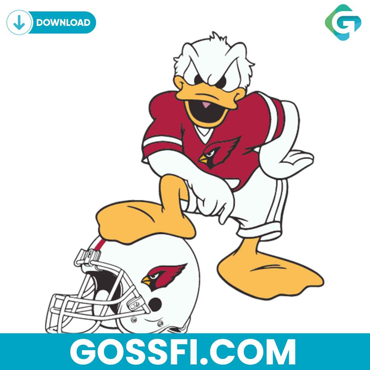 donald-duck-arizona-cardinals-svg-digital-download