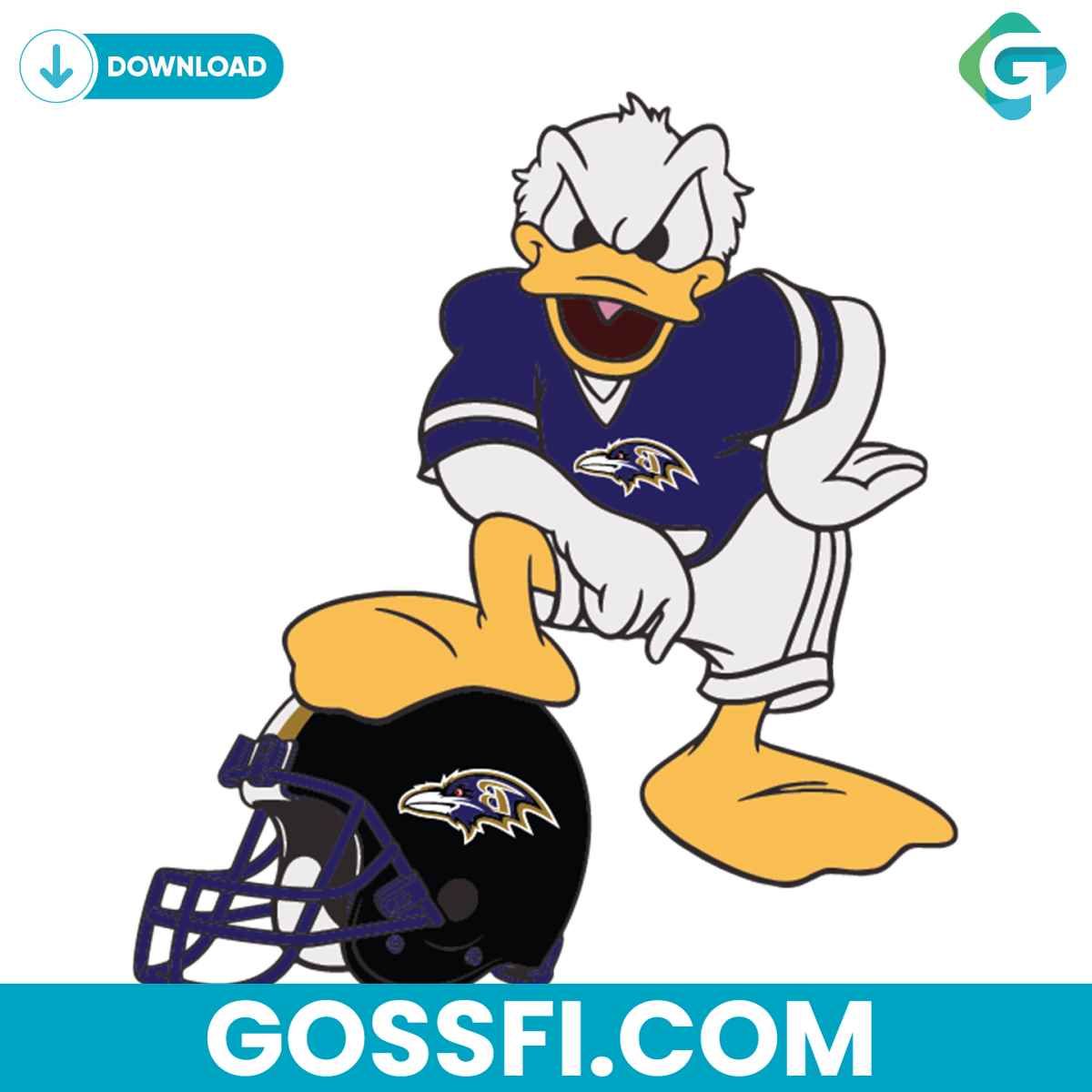 donald-duck-baltimore-ravens-svg