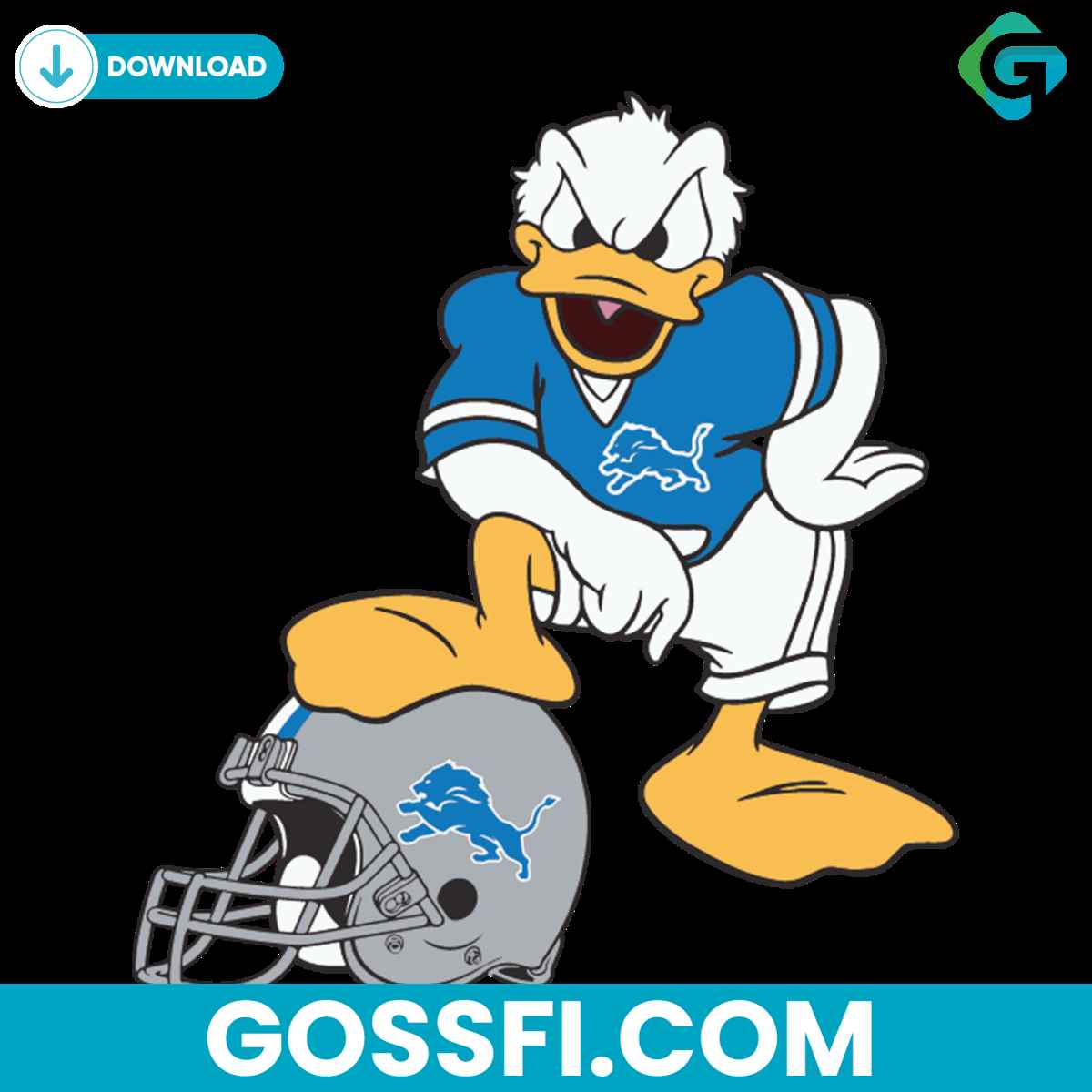 donald-duck-detroit-lions-svg-digital-download