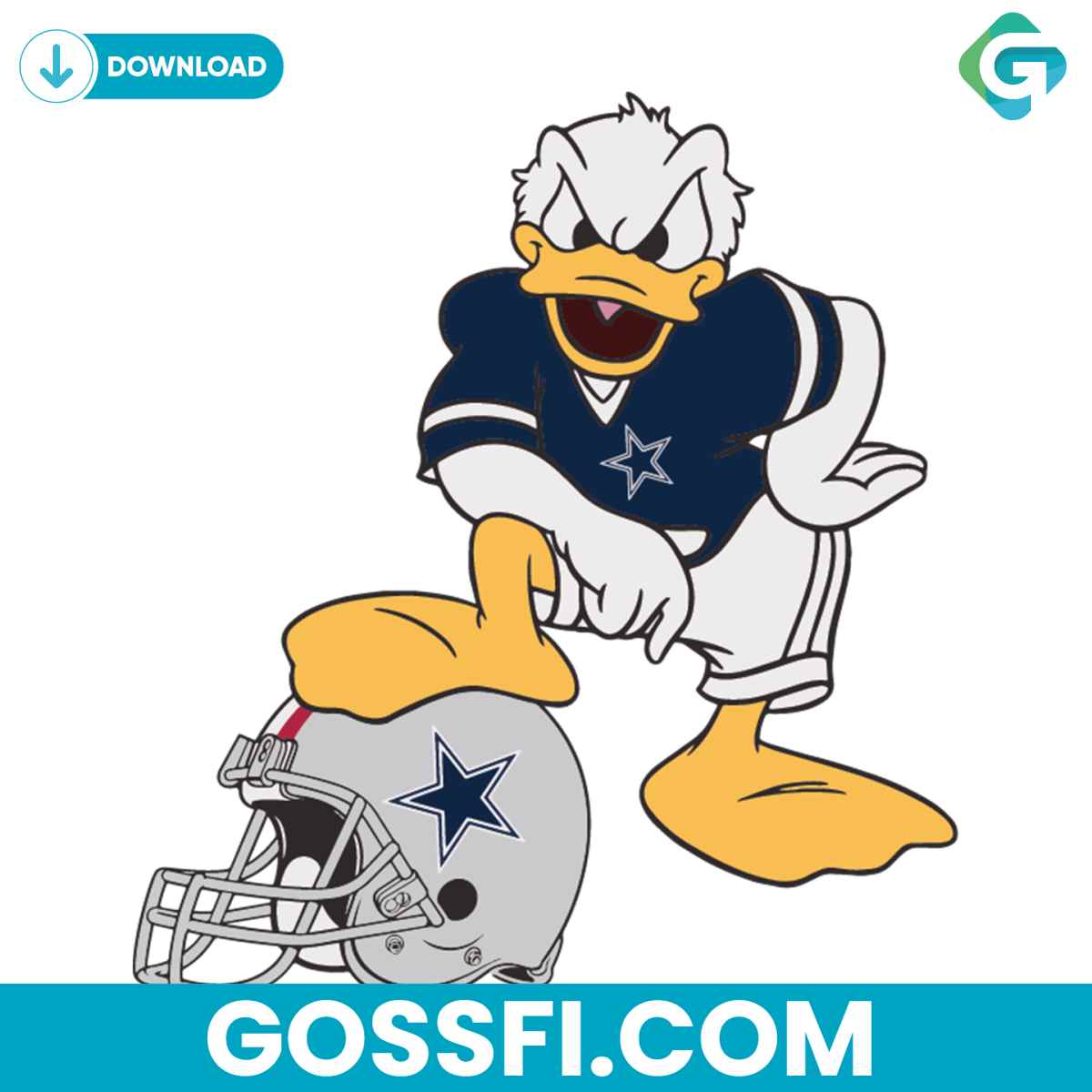 donald-duck-dallas-cowboys-svg-digital-download