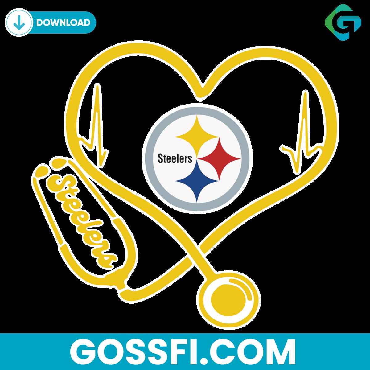 pittsburgh-steelers-heart-stethoscope-svg