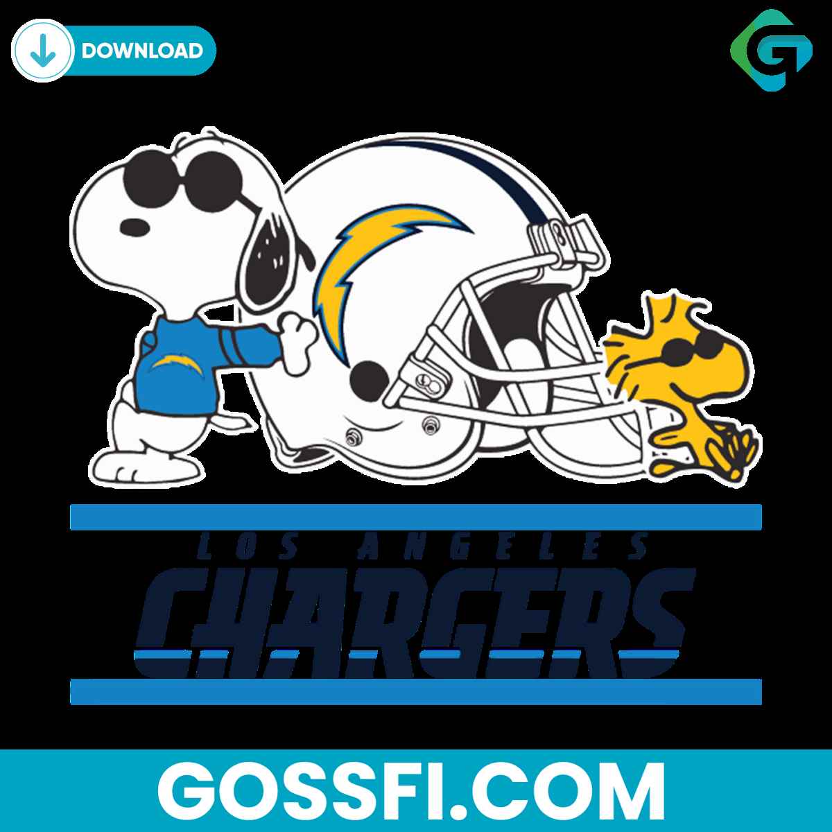 los-angeles-chargers-snoopy-woodstock-svg