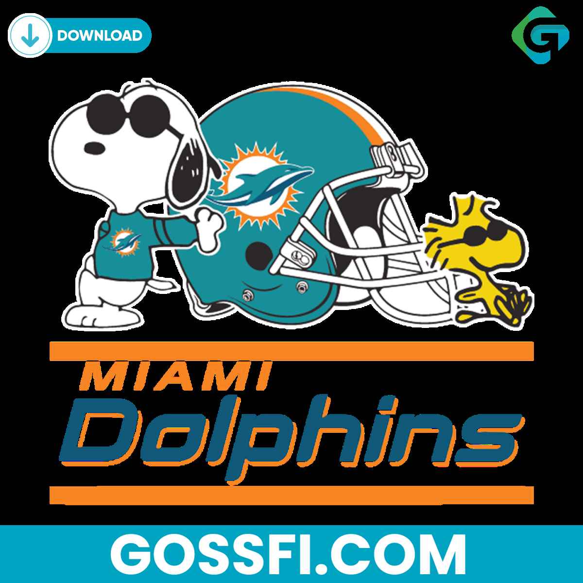 miami-dolphins-snoopy-woodstock-svg