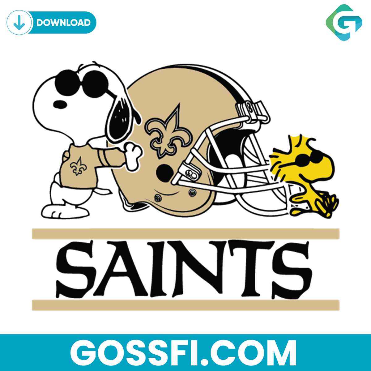 new-orleans-saints-snoopy-woodstock-svg