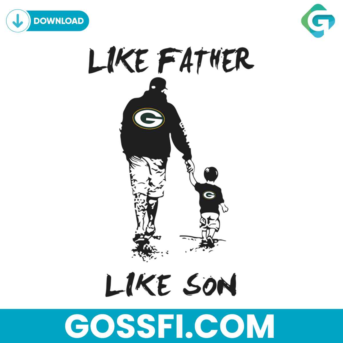 like-father-packers-like-son-svg