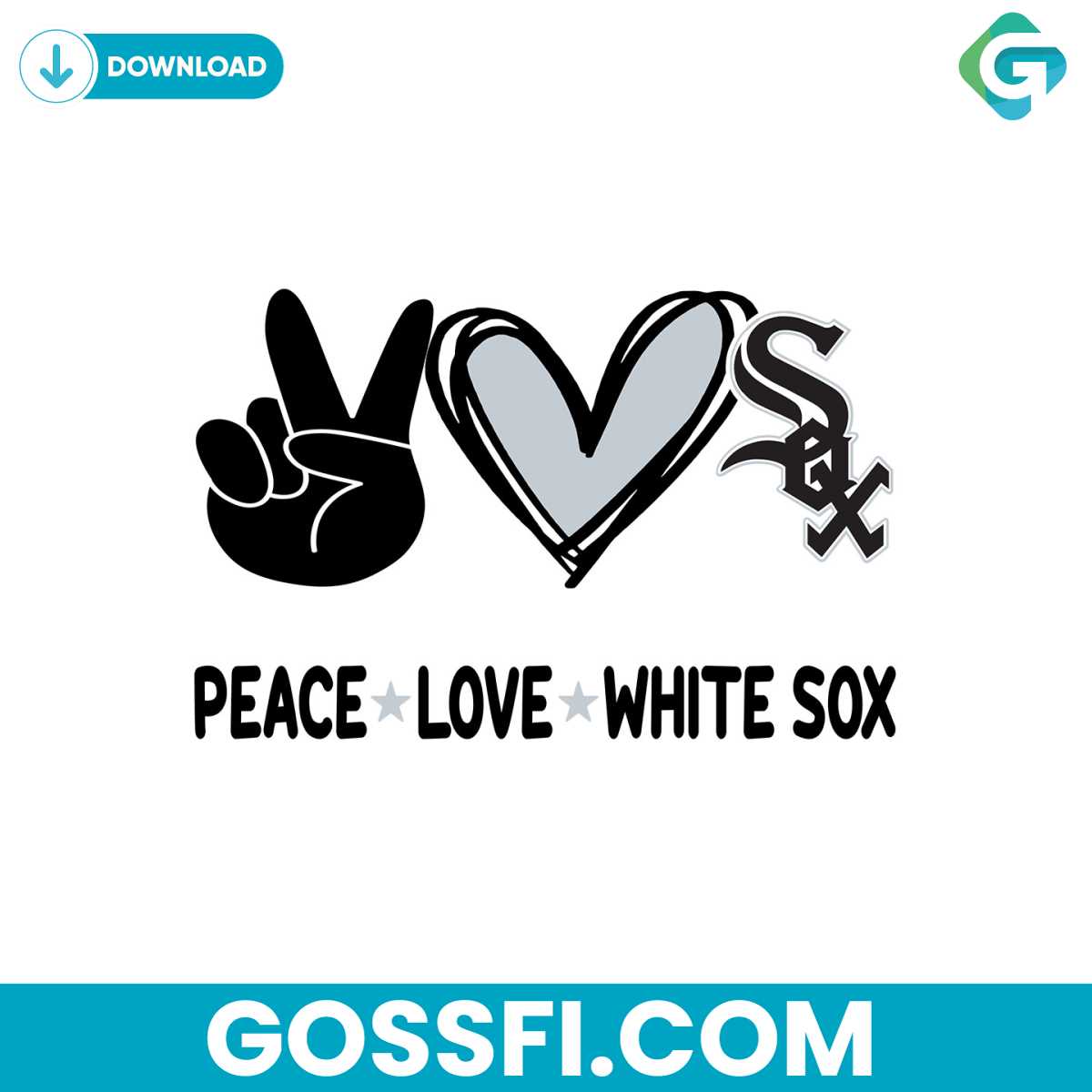 peace-love-white-sox-svg-digital-download