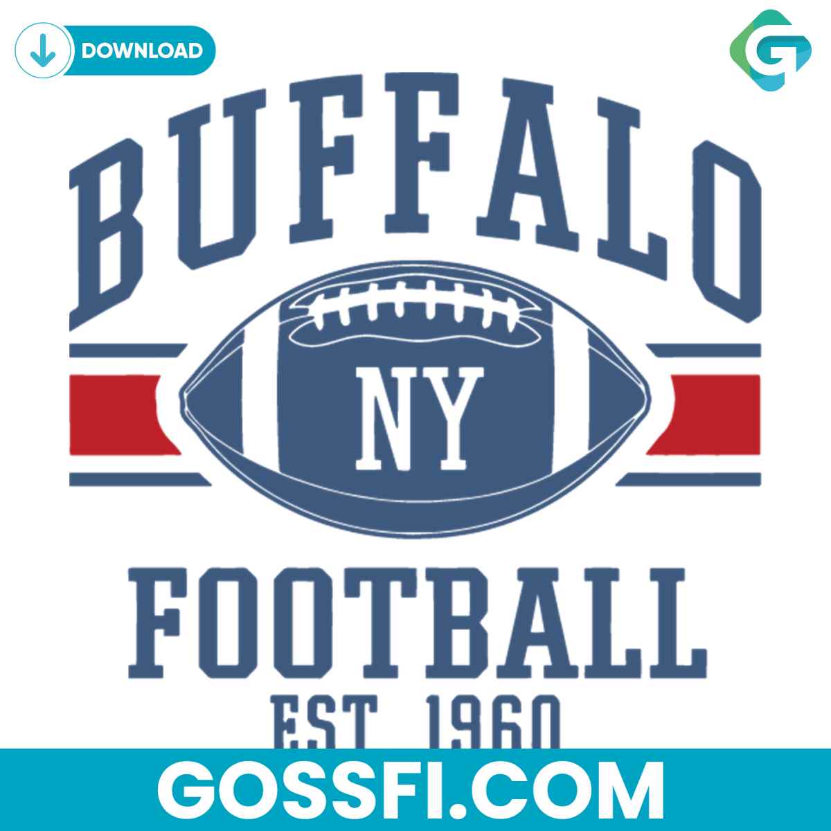 buffalo-football-est-1960-svg-digital-download