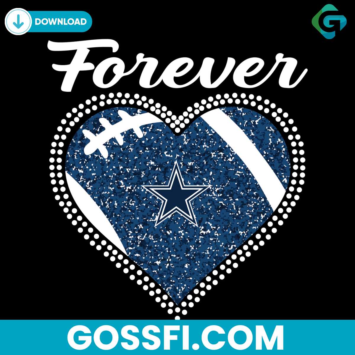 forever-dallas-cowboys-heart-diamond-svg