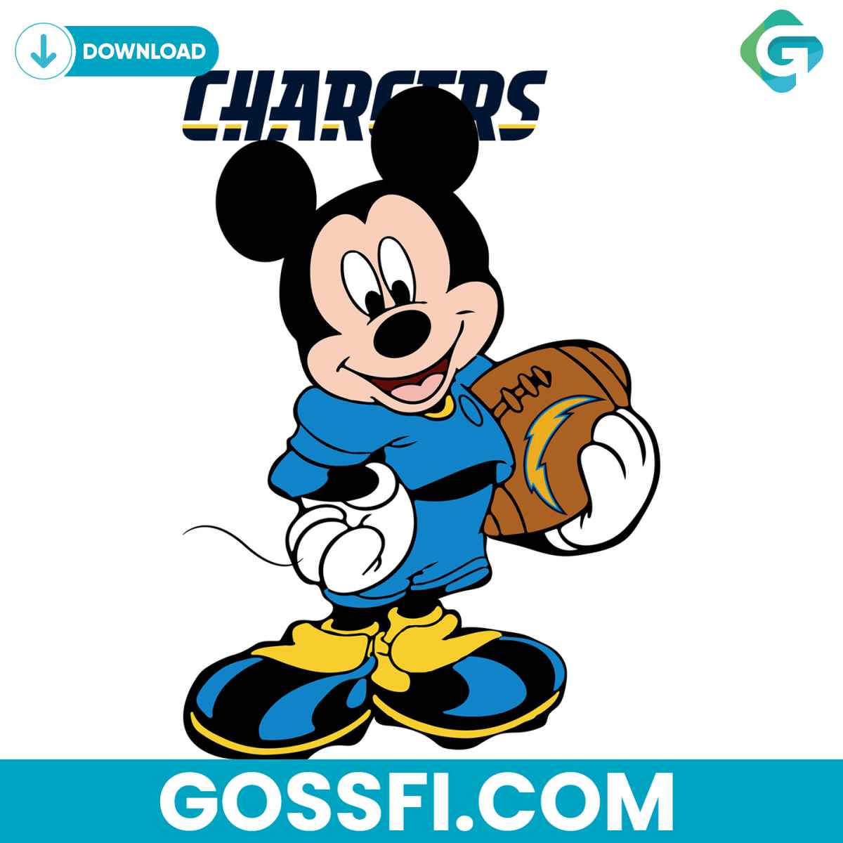 los-angeles-chargers-mickey-nfl-svg