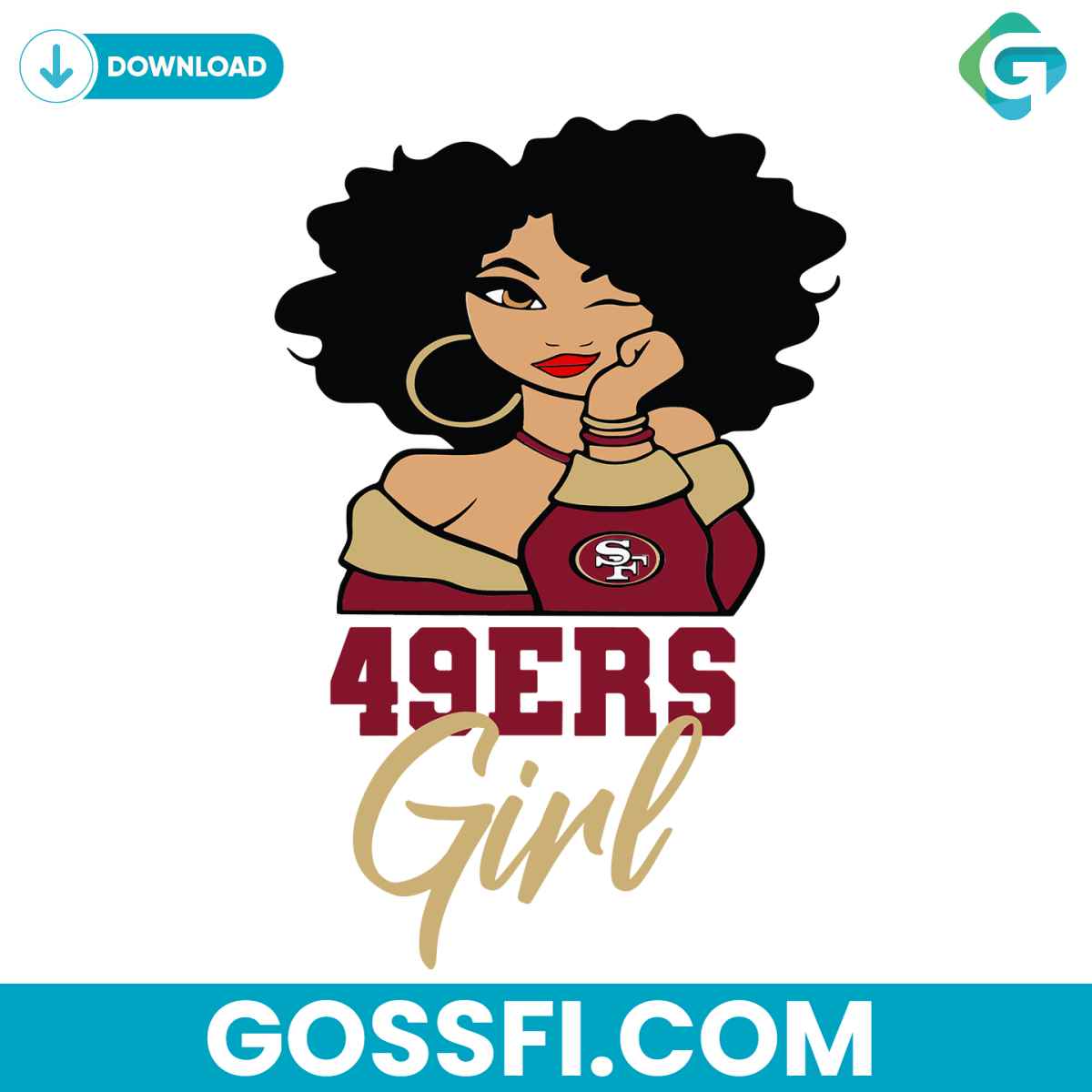 san-francisco-49ers-girl-svg-digital-download
