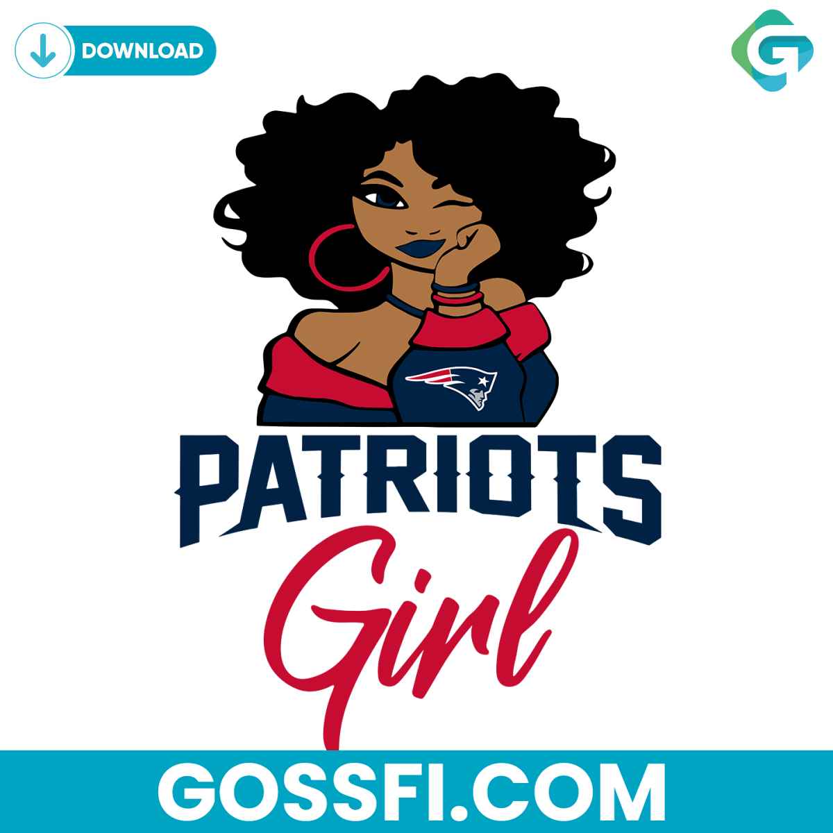 patriots-girl-svg-digital-download