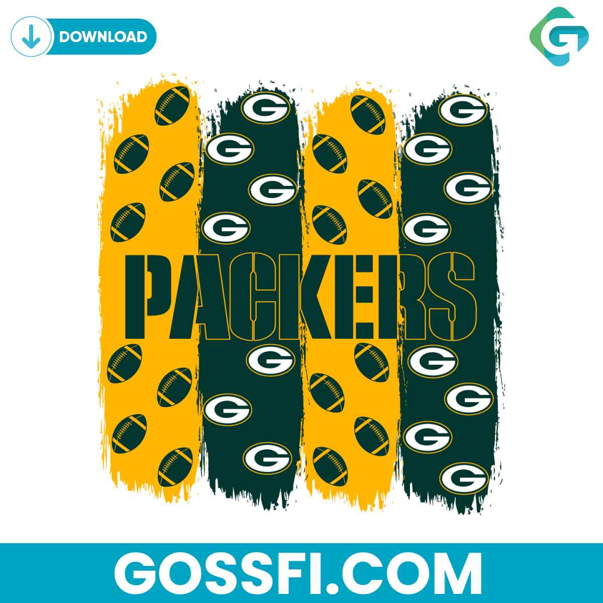 green-bay-packers-football-pattern-svg