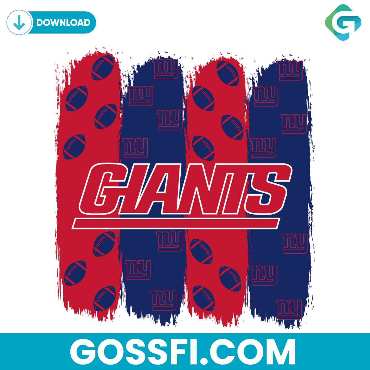 new-york-giants-football-pattern-svg