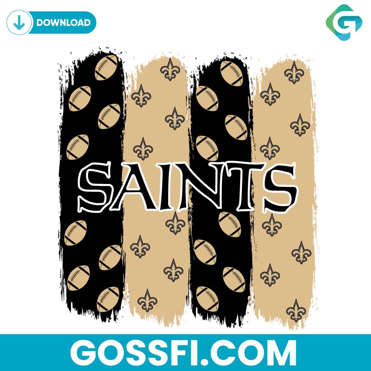 new-orleans-saints-football-pattern-svg