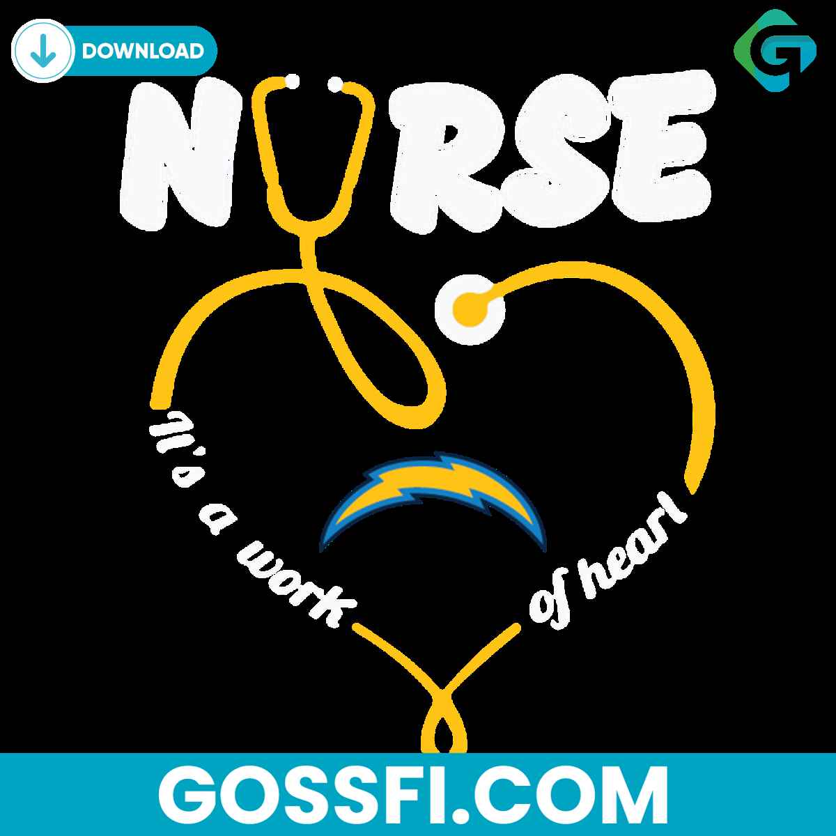nurse-it-is-a-work-of-heart-los-angeles-chargers-svg