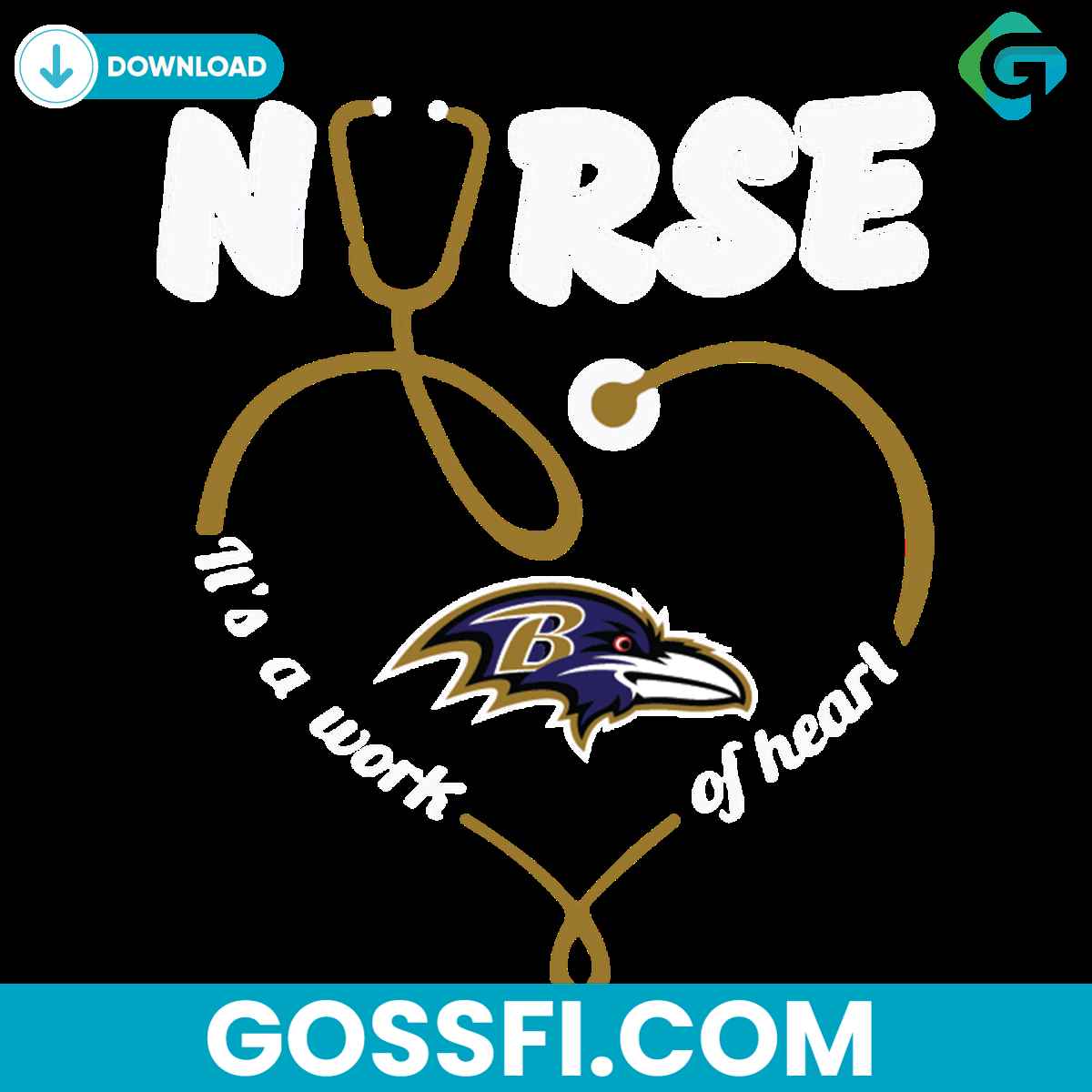 nurse-it-is-a-work-of-heart-baltimore-ravens-svg