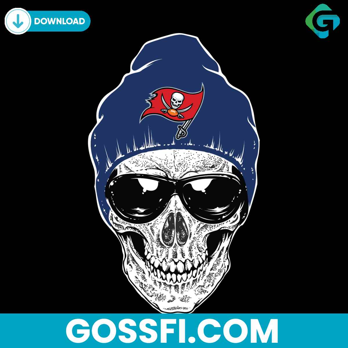 skull-tampa-bay-buccaneers-svg