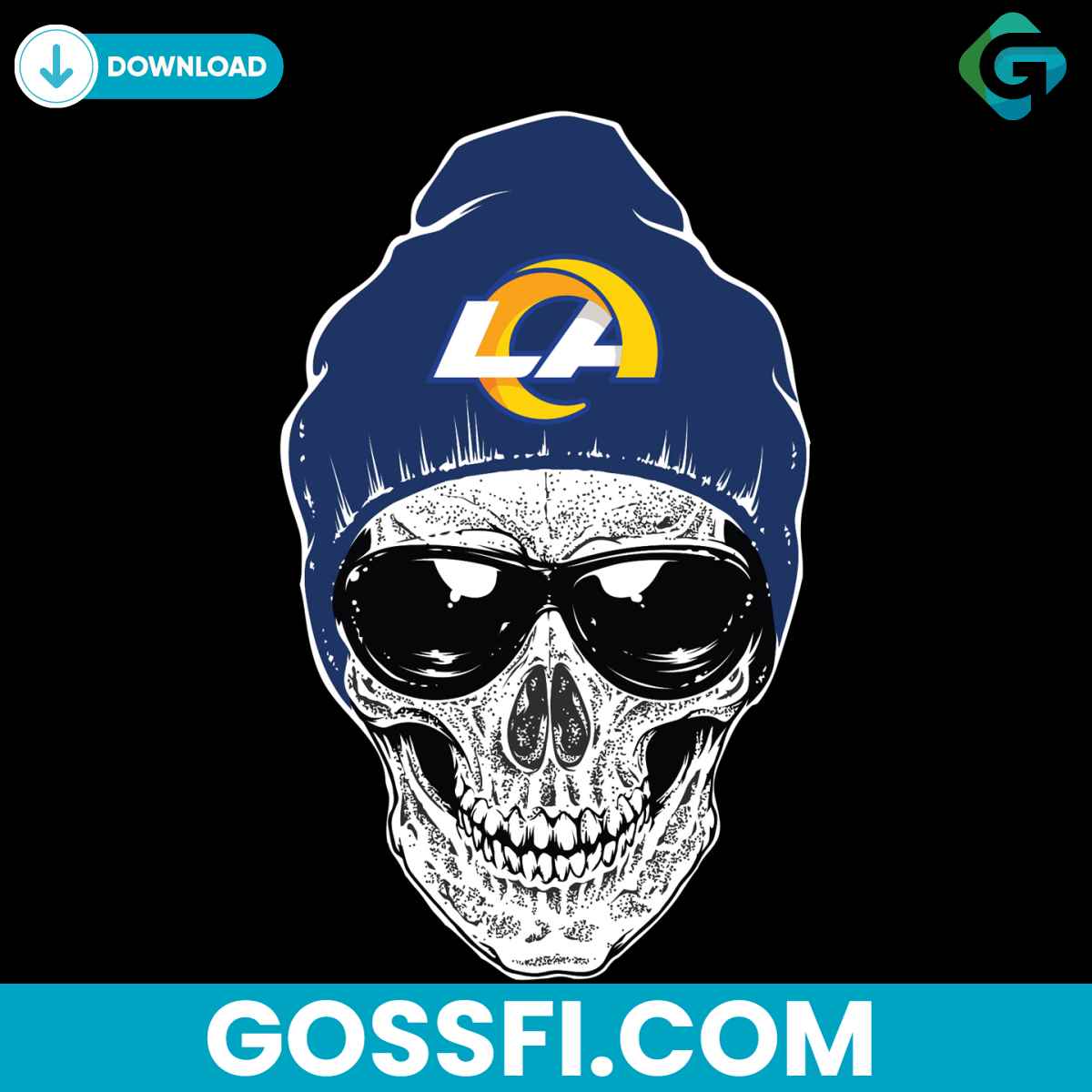 skull-los-angeles-rams-svg-cricut-digital-download