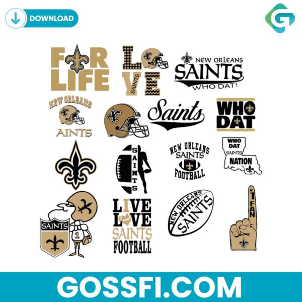 new-orleans-saints-football-bundle-nfl-team-svg