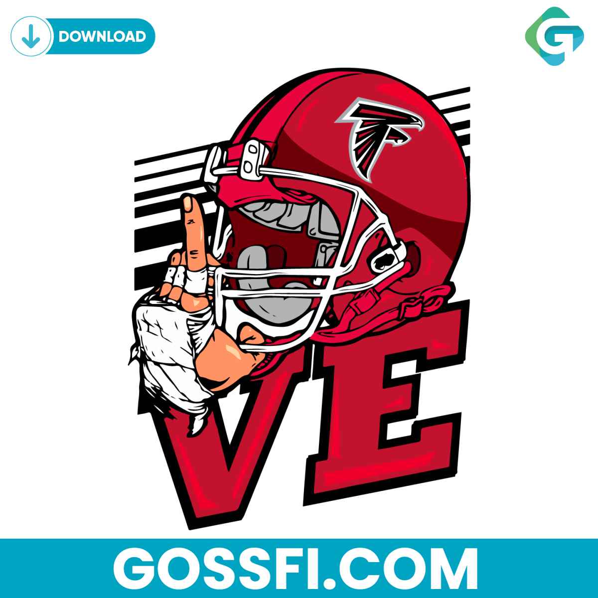 love-atlanta-falcons-nfl-helmet-svg-digital-download