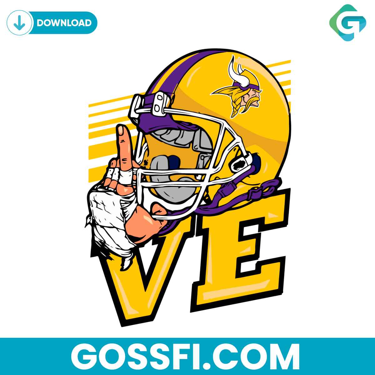 love-minnesota-vikings-nfl-svg-digital-download