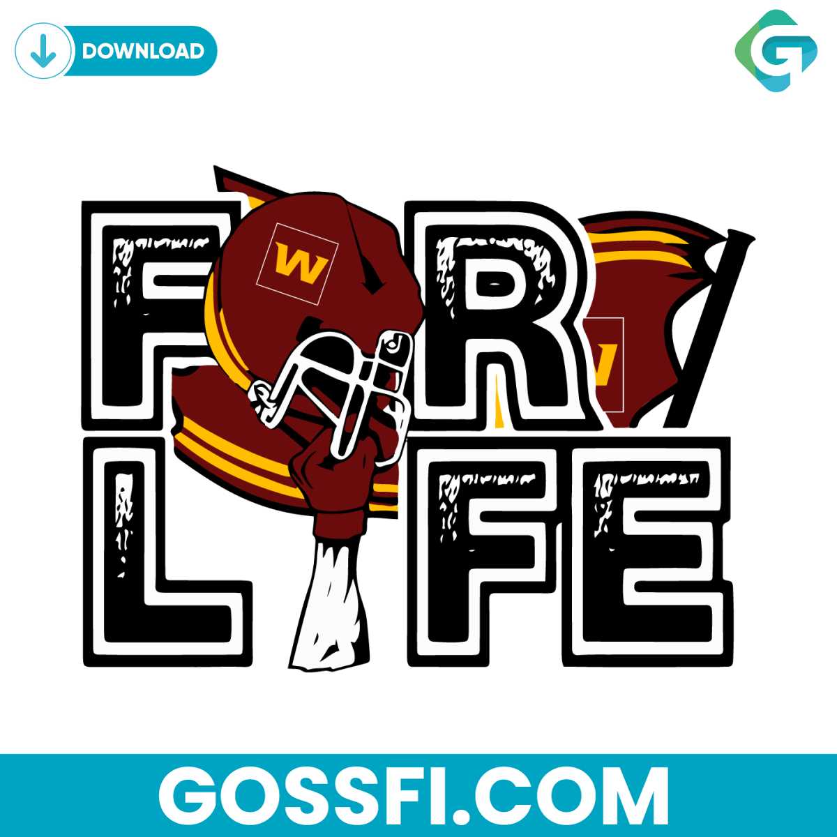 washington-football-team-for-life-nfl-svg