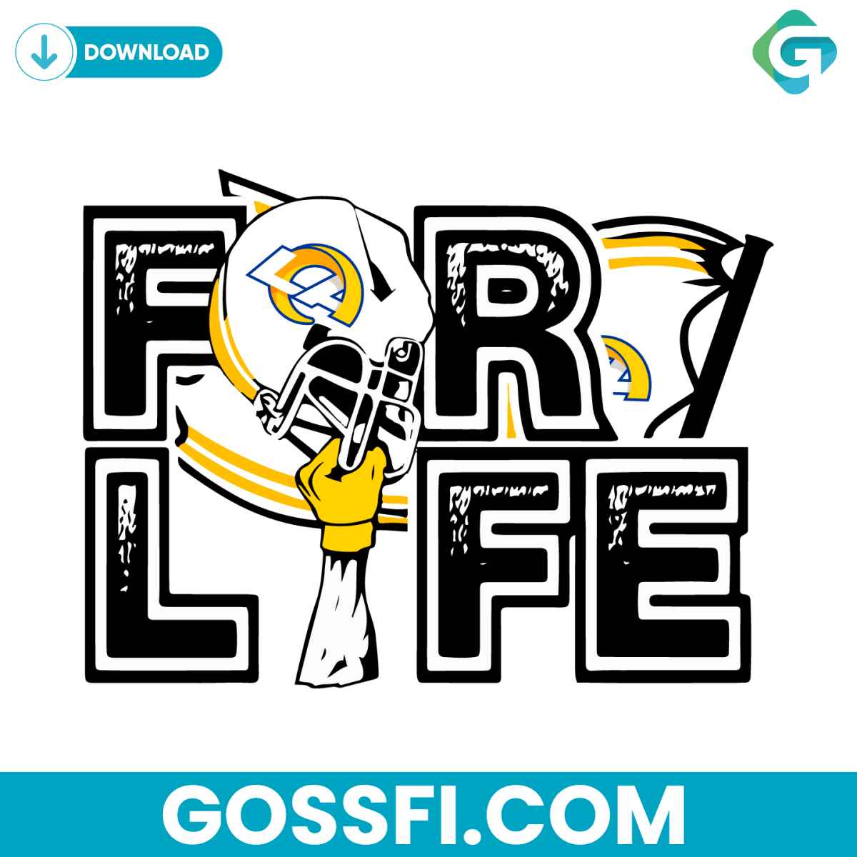 los-angeles-rams-for-life-nfl-svg-digital-download