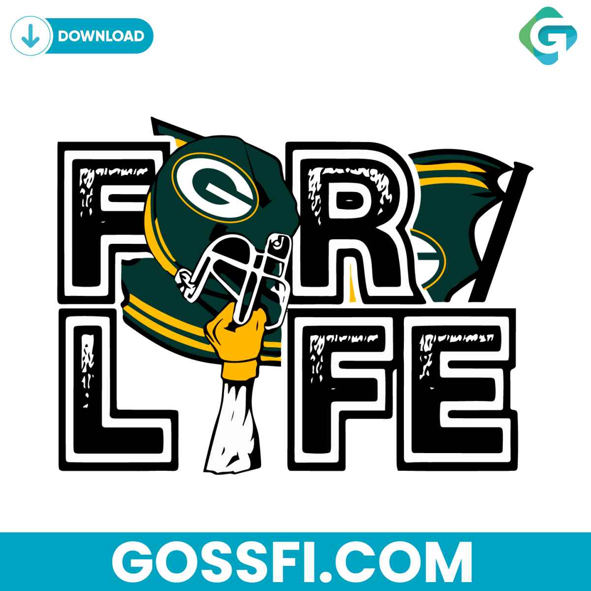 green-bay-packers-for-life-nfl-svg-digital-download