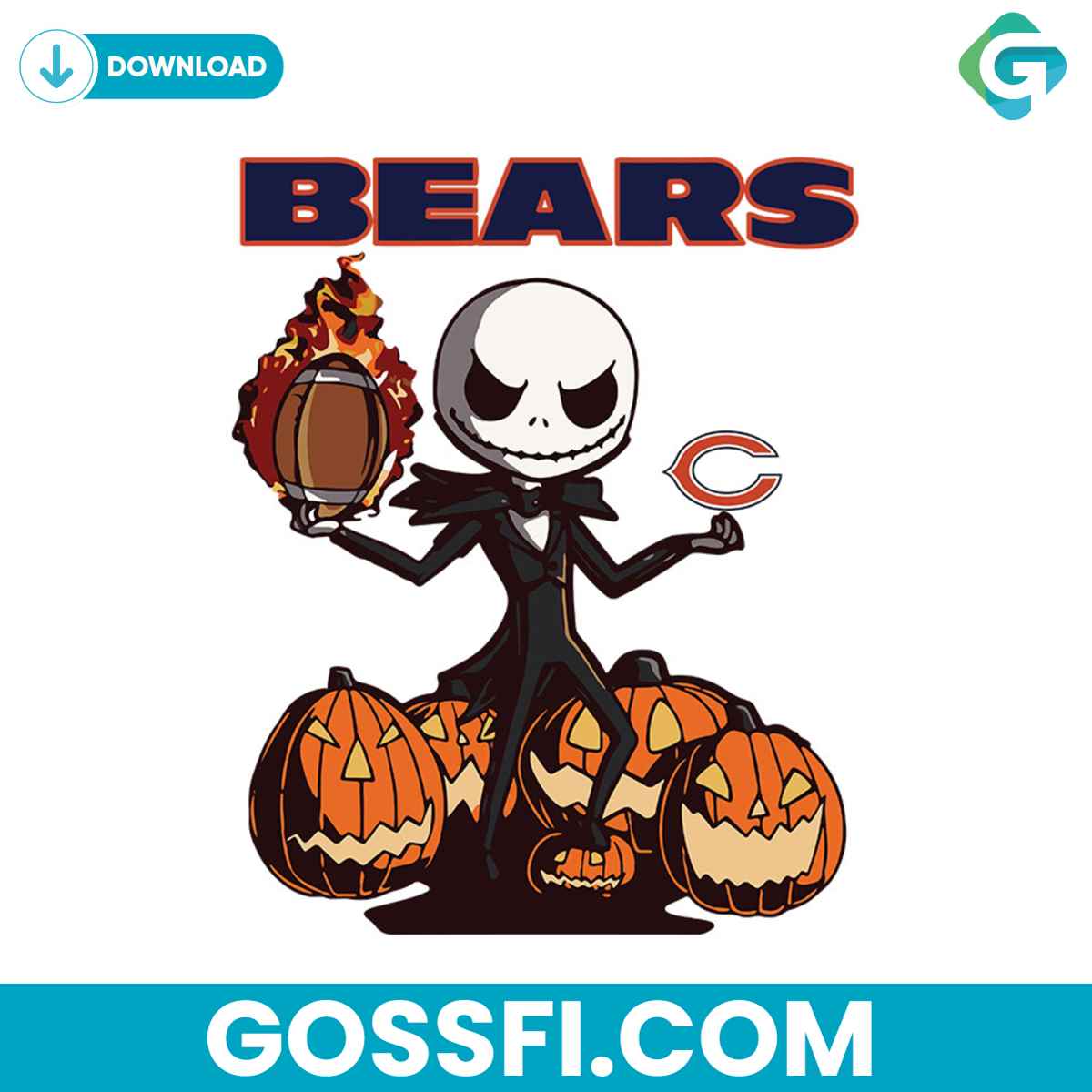 chicago-bears-jack-skellington-halloween-svg