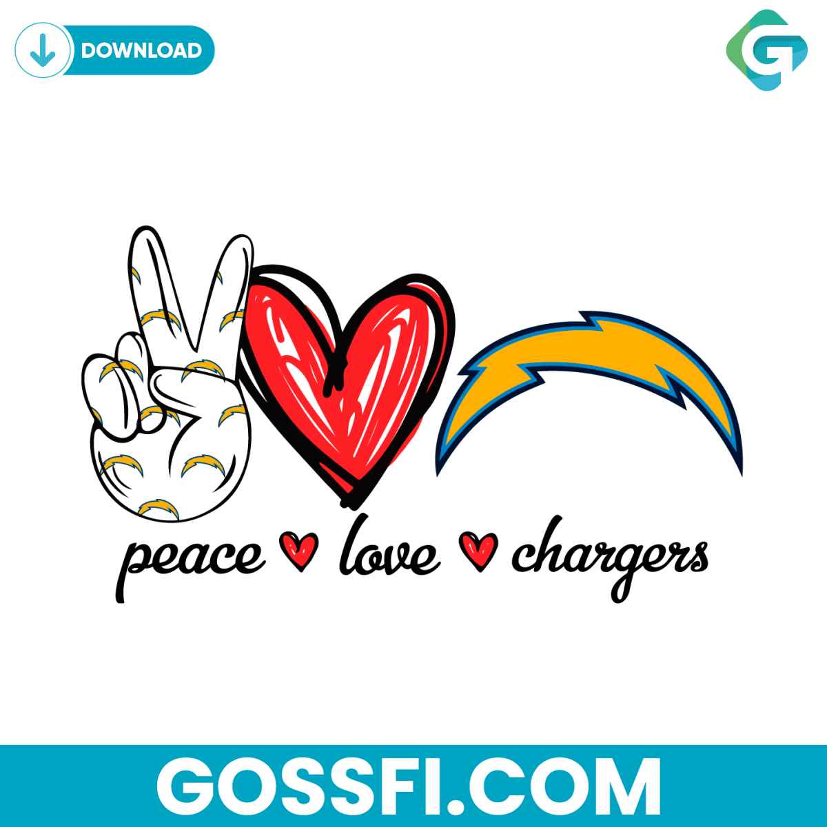 peace-love-chargers-svg-digital-download