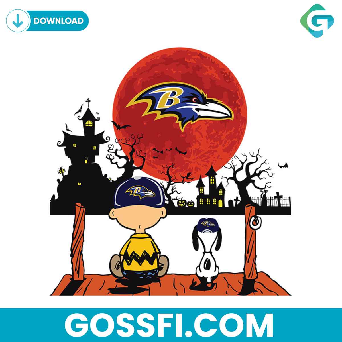 charlie-brown-and-snoopy-watching-baltimore-ravens-svg