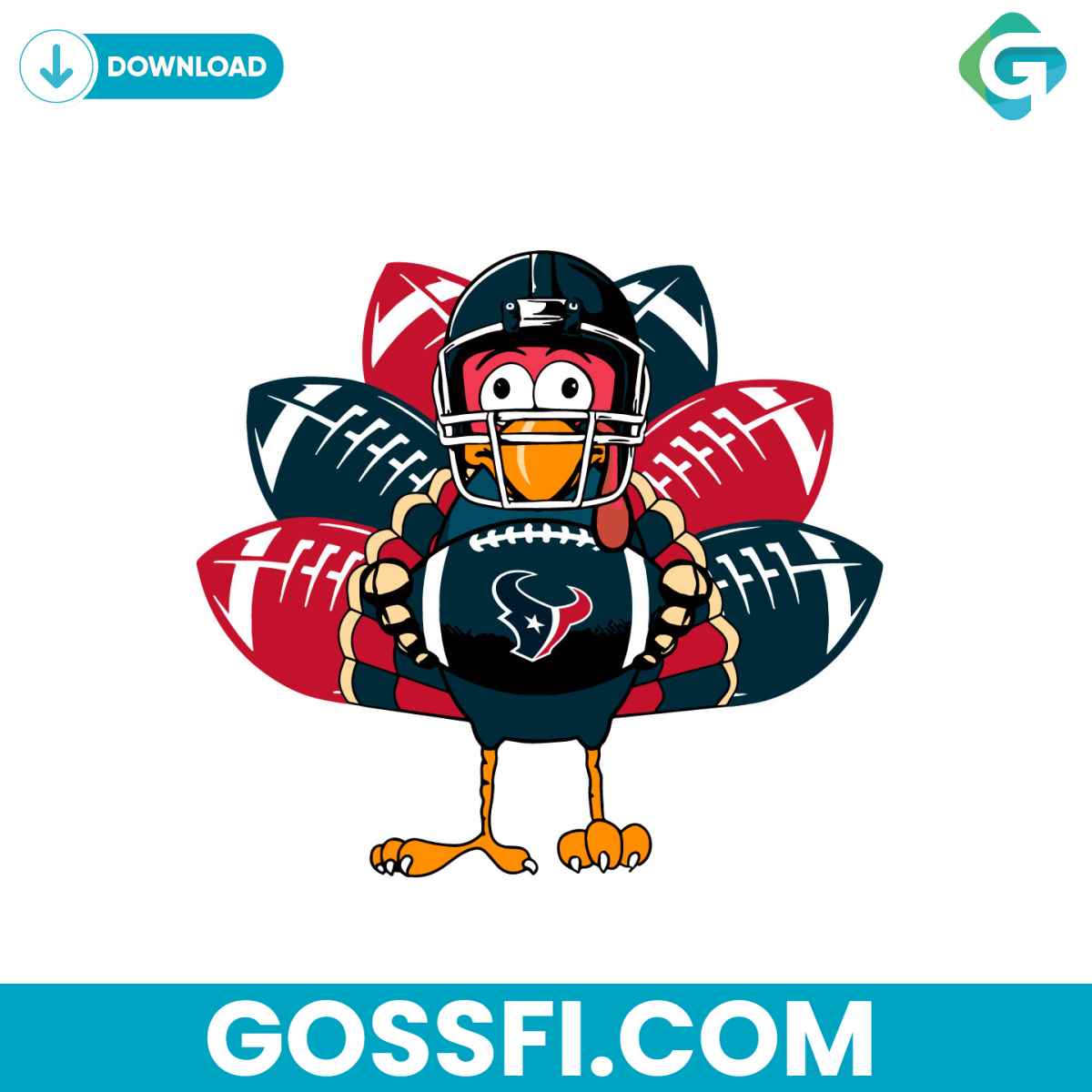 houston-texans-turkey-svg-digital-download