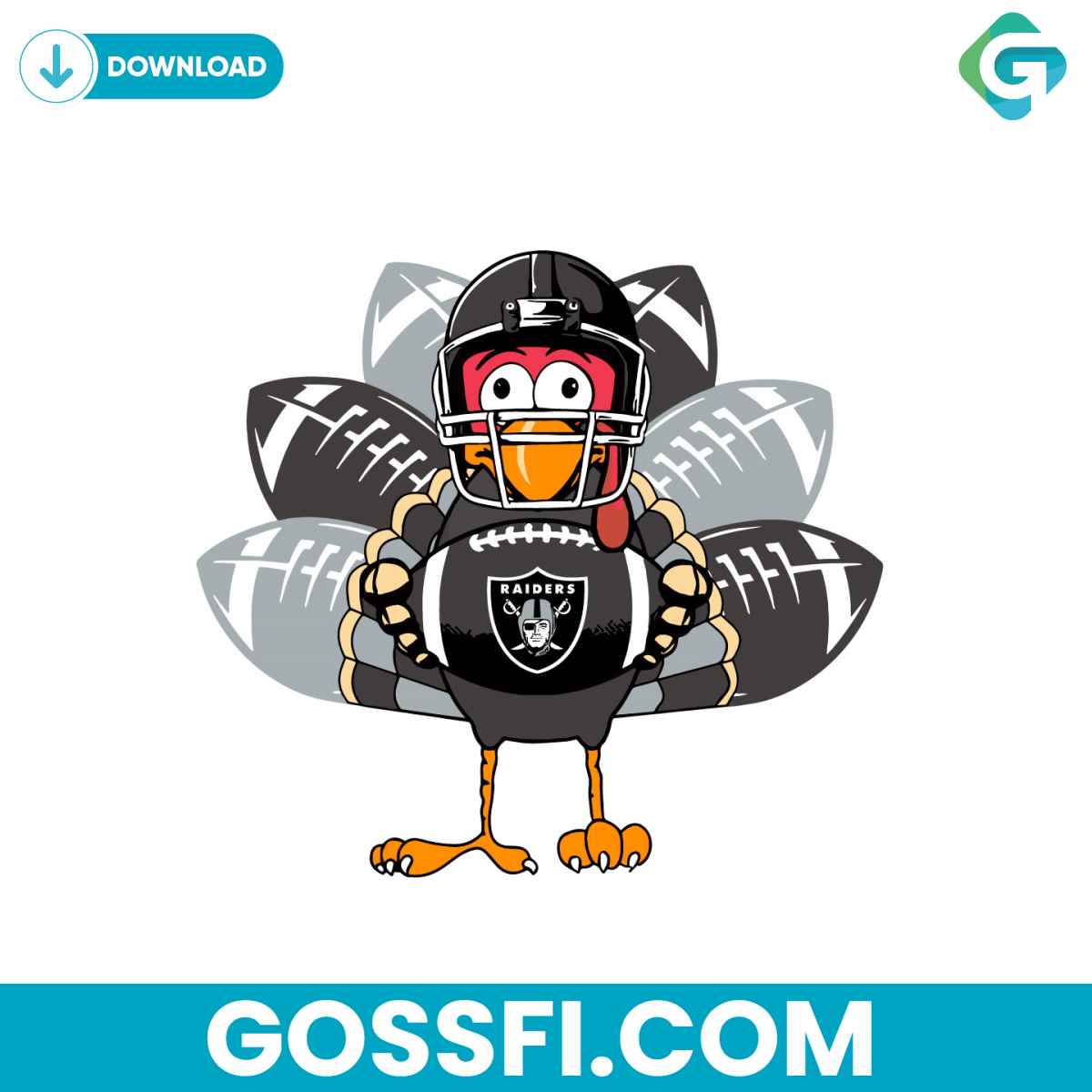 las-vegas-raiders-turkey-svg-digital-download