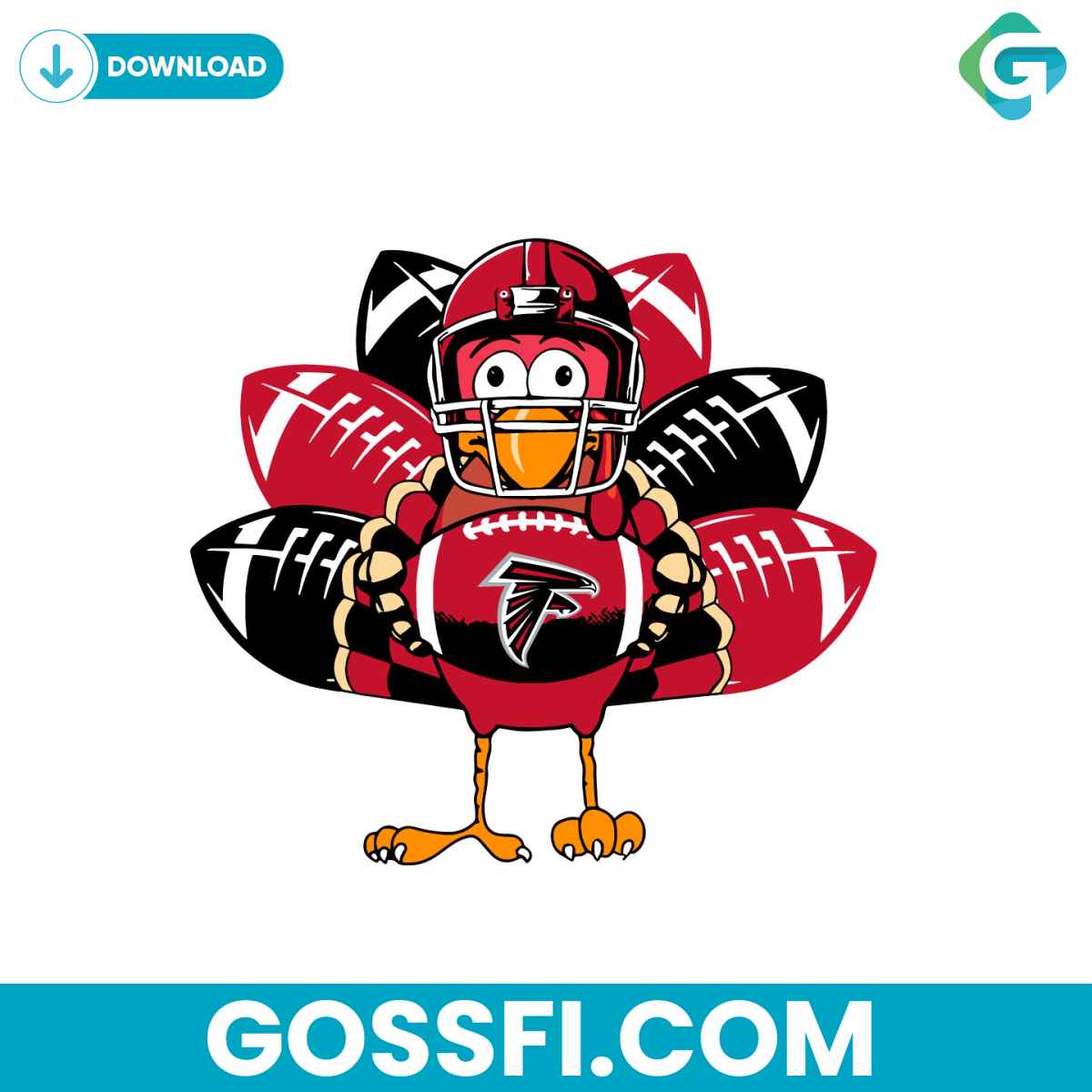 atlanta-falcons-turkey-svg-digital-download