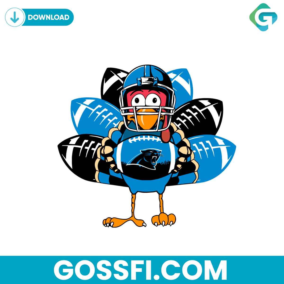 carolina-panthers-turkey-svg-digital-download