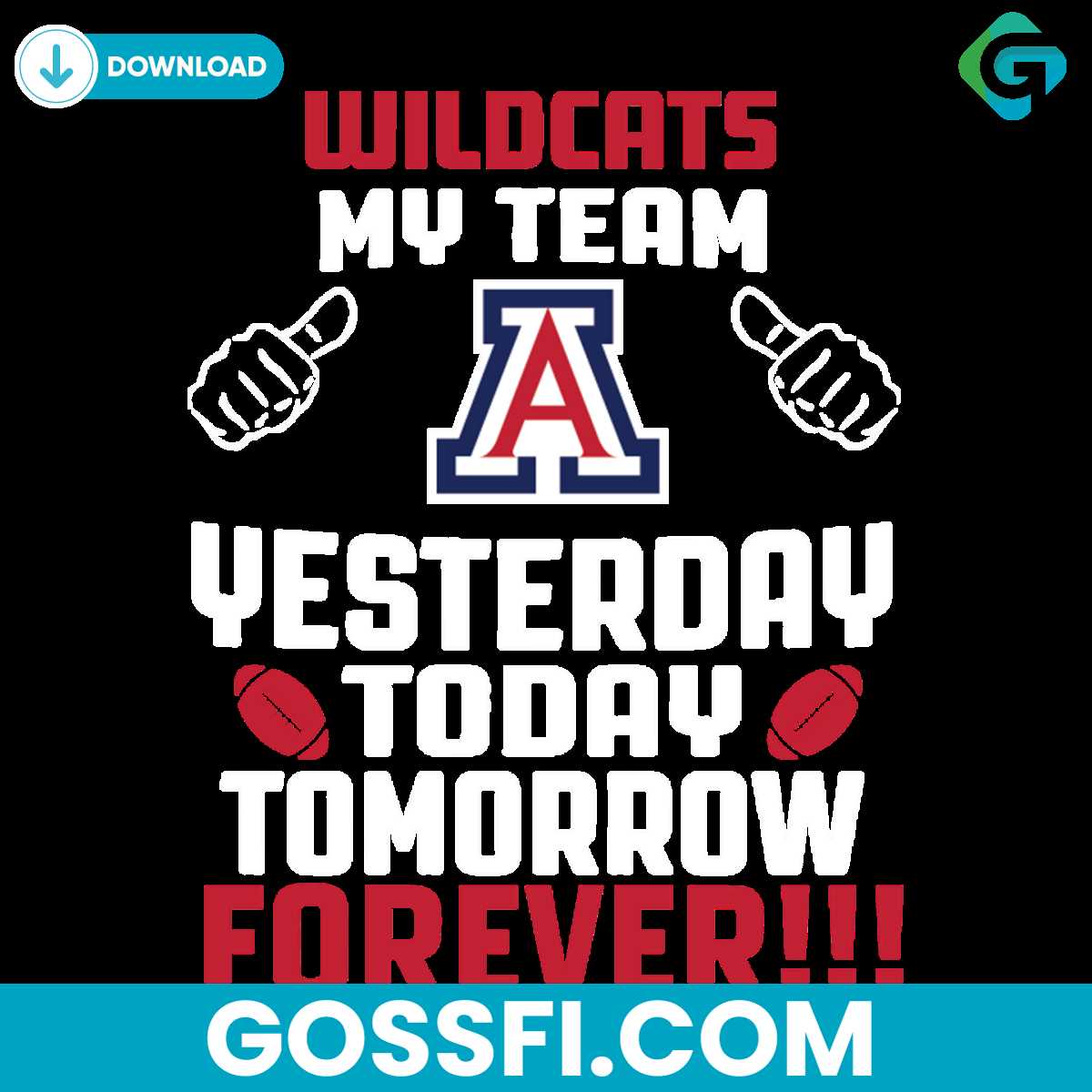 arizona-wildcats-my-team-yesterday-today-tomorrow-forever-svg