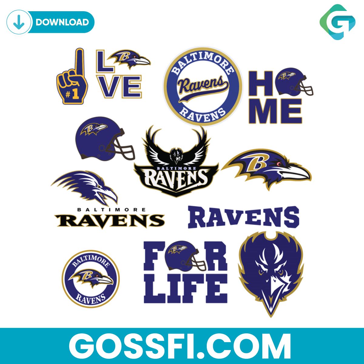 baltimore-ravens-bundle-svg-cricut-digital-download