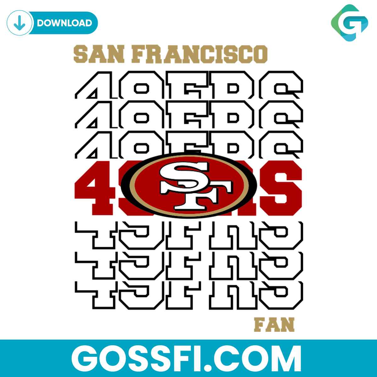 san-francisco-49ers-svg-cricut-digital-download