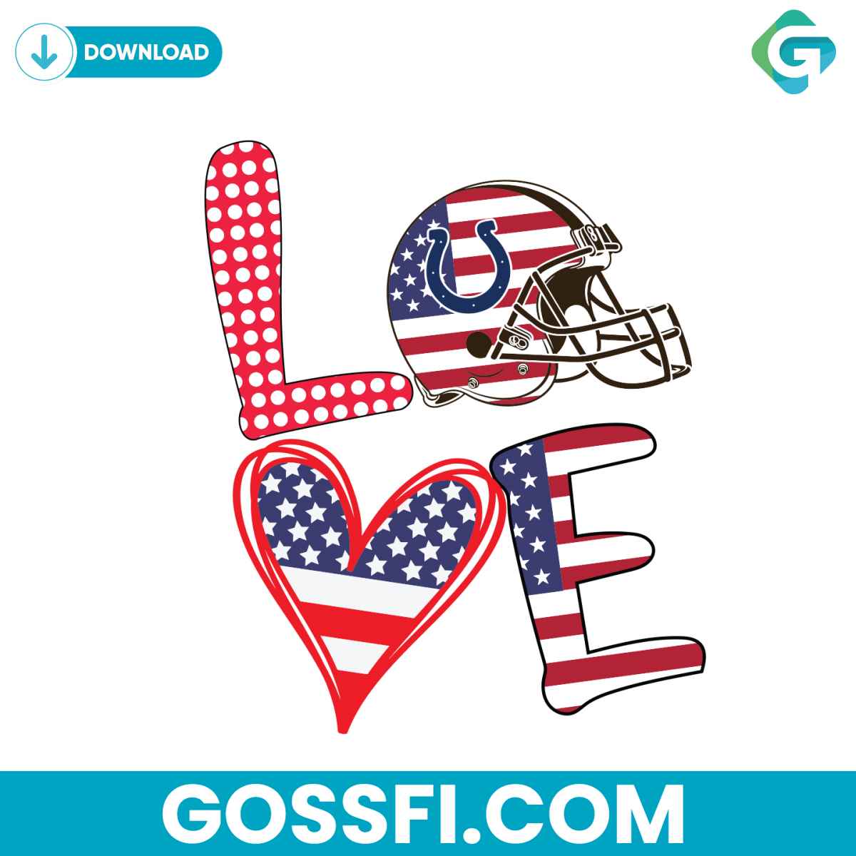 independence-day-love-indianapolis-colts-svg