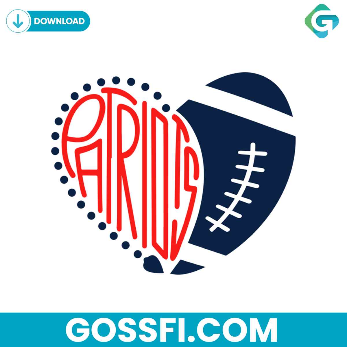 patriots-football-heart-svg-digital-download