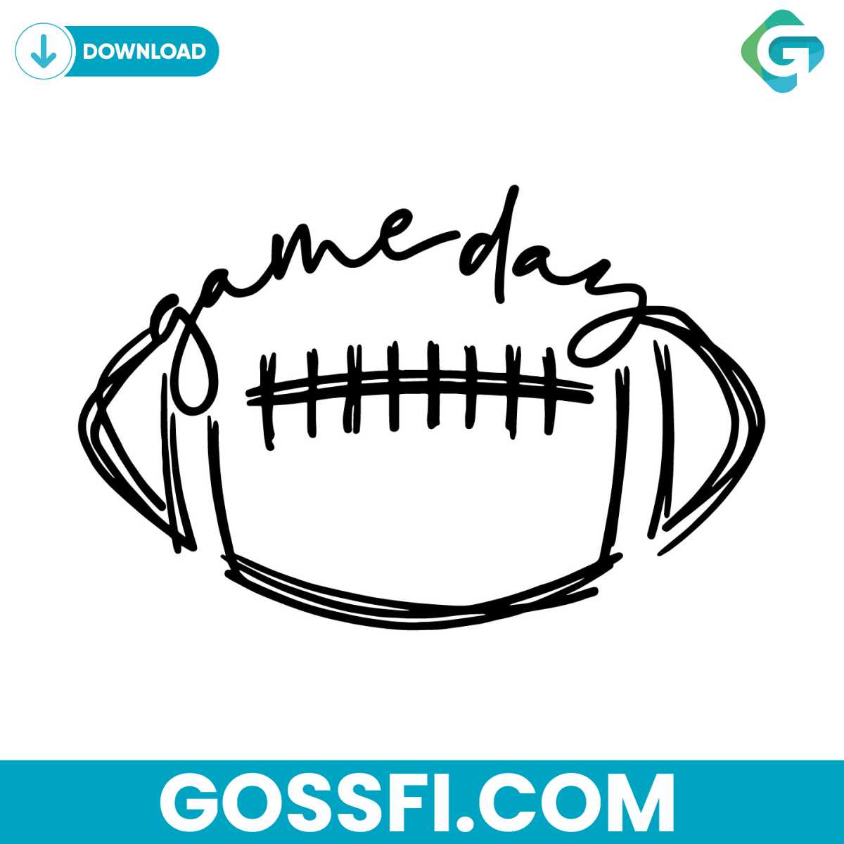 game-day-football-svg-digital-download