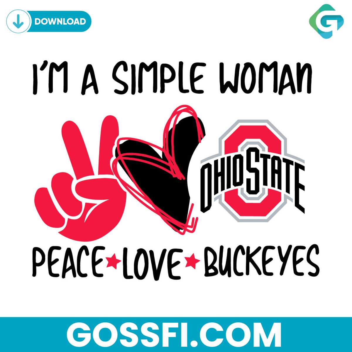im-a-simple-woman-ohio-state-peace-love-buckeys-svg