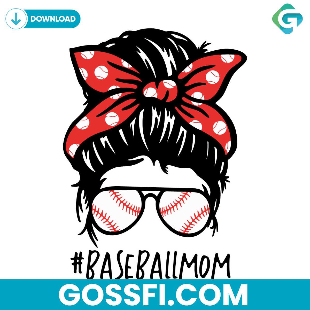 messy-bun-baseball-mom-svg-digital-download