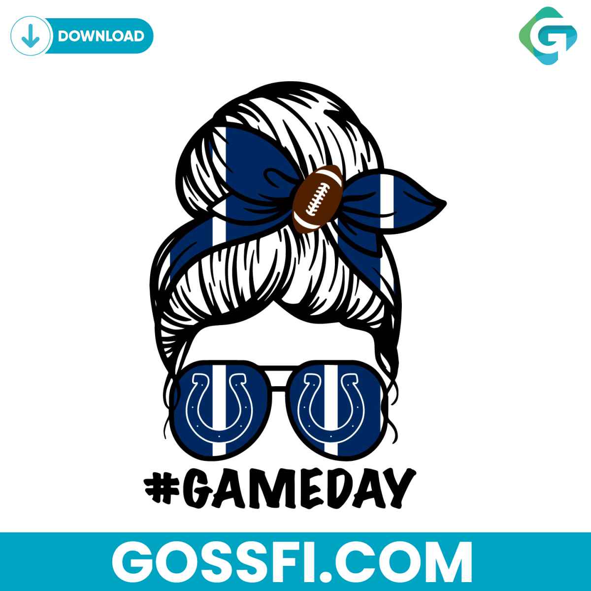 indianapolis-colts-messy-bun-mom-game-day-svg