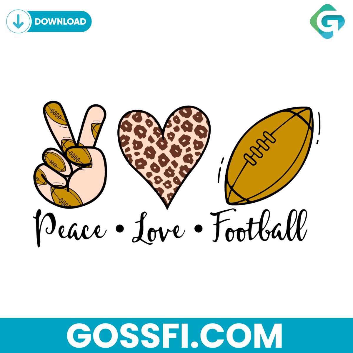 peace-love-football-leopard-american-football-svg